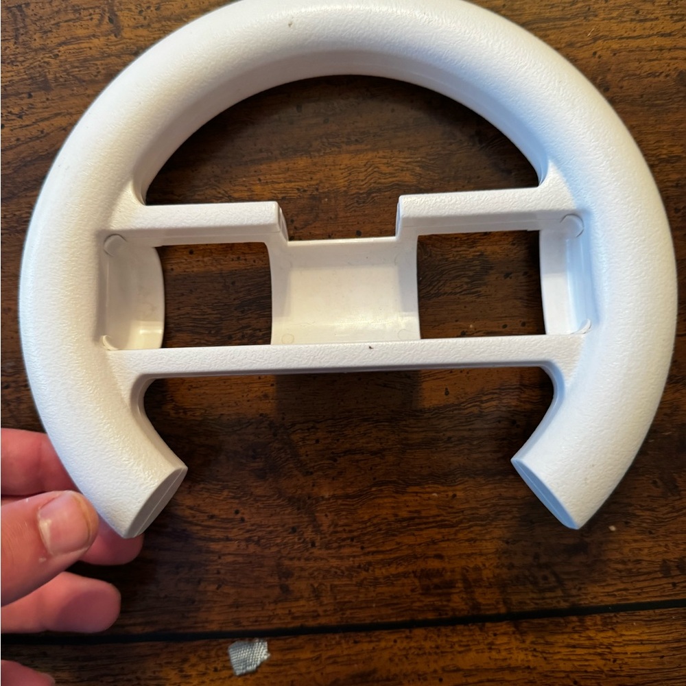White Gaming Wheel Controller